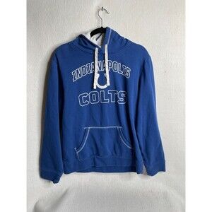 Indianapolis Colts Hoodie Mens Medium Blue Pullover Sweater NFL Football